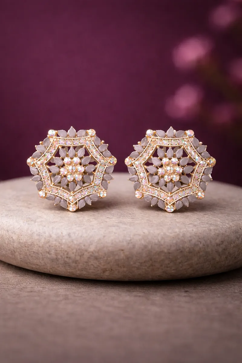 Classy Floral Stud Earrings for Girls & Women