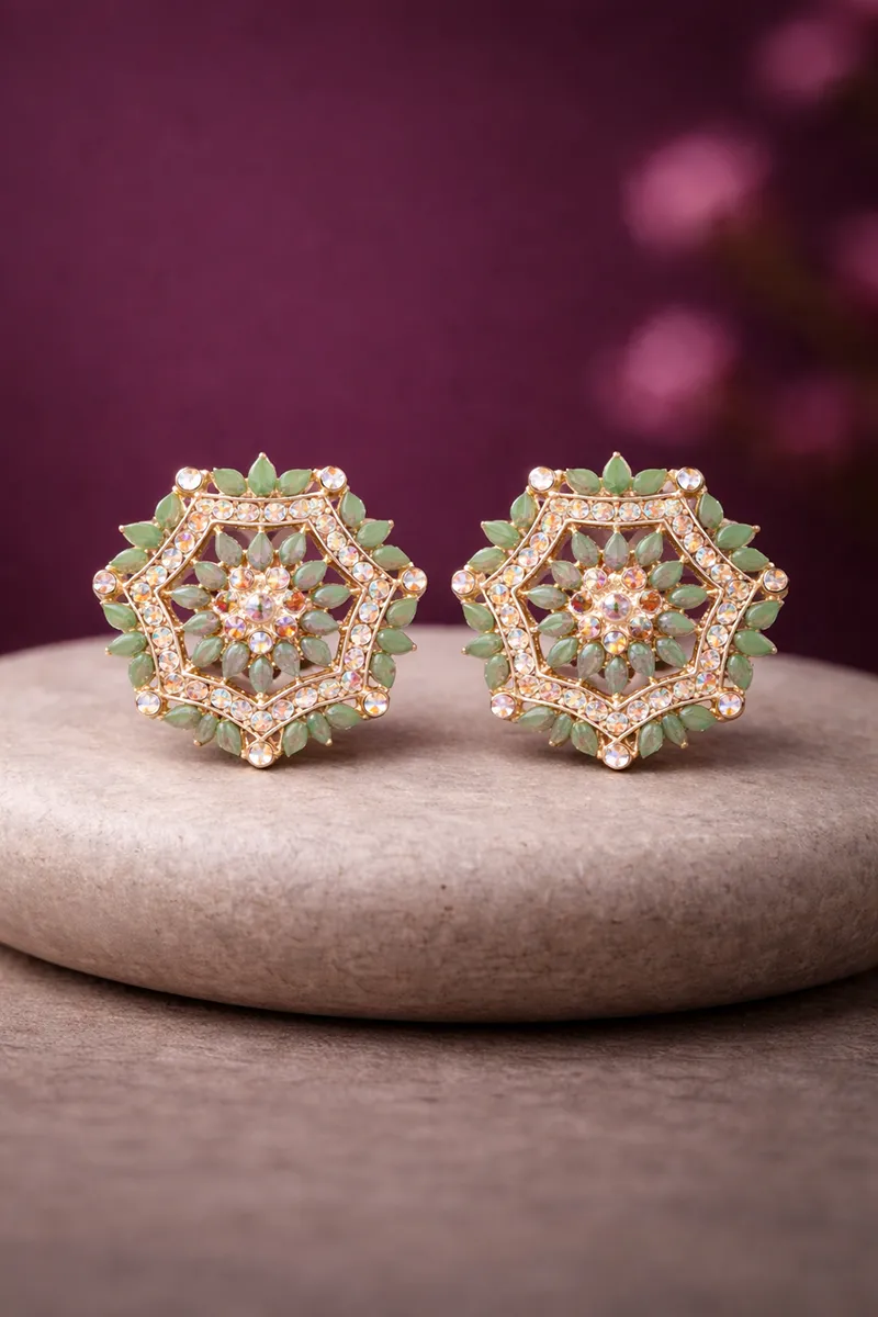 Classy Floral Stud Earrings for Girls & Women