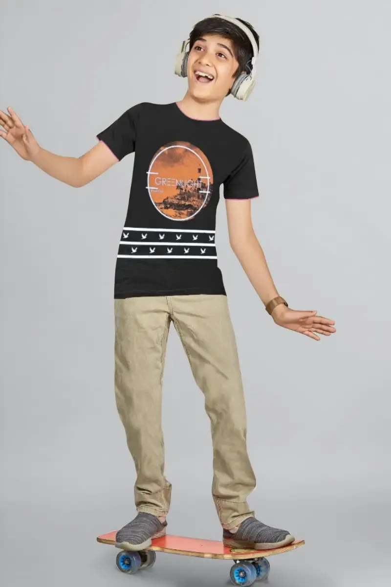Boy's Printed Cotton T-shirt