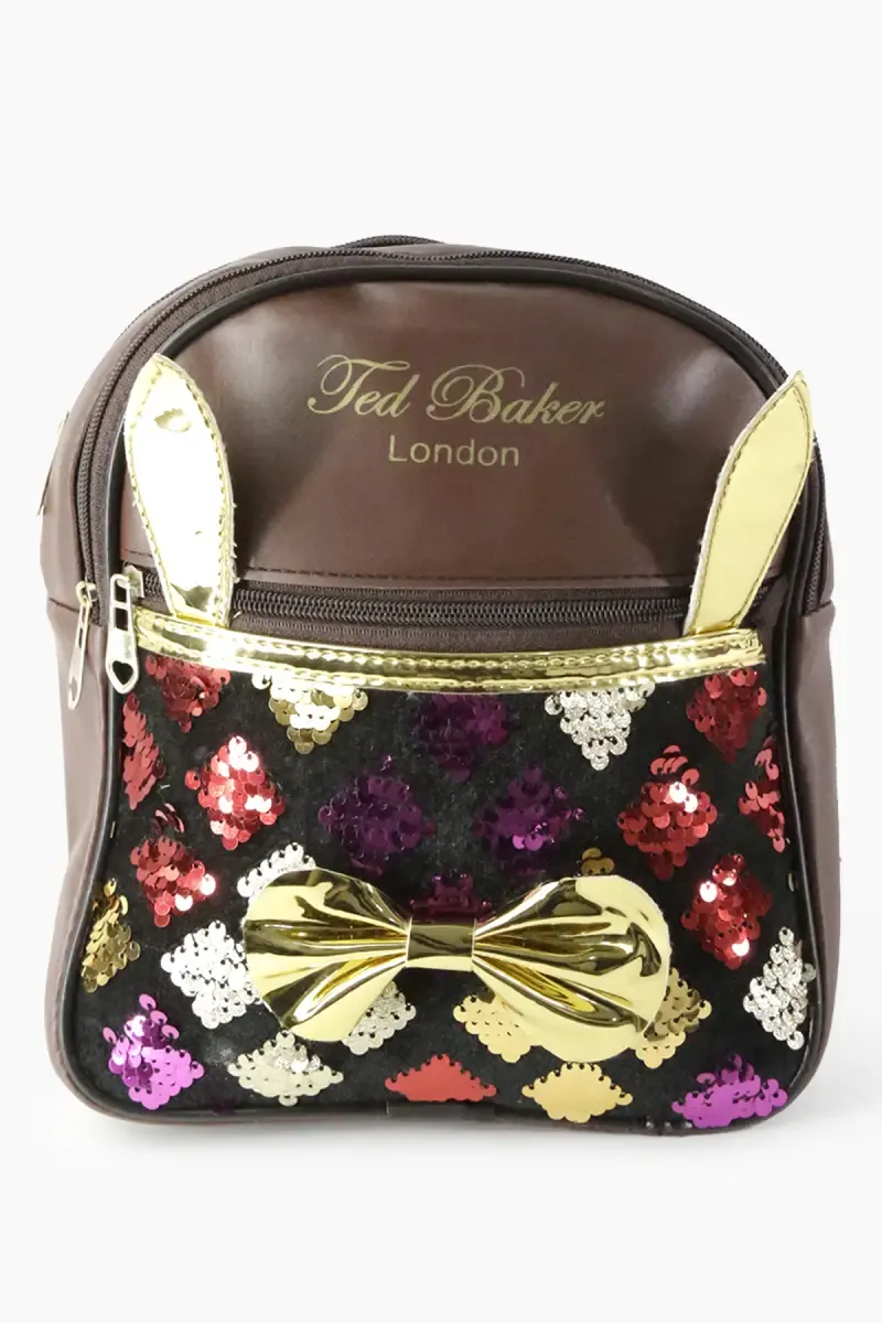 Girl's Sequin Mini Shoulder Backpack 014445BRO