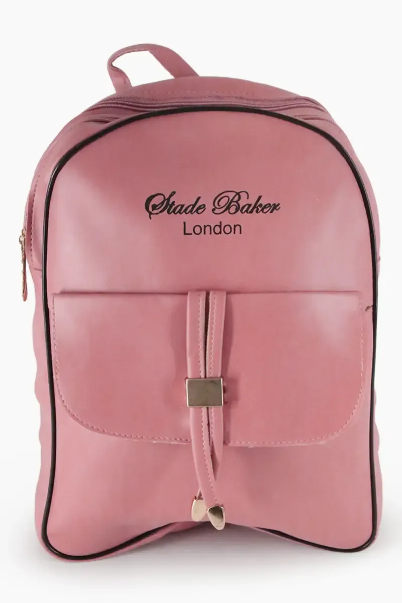 Girl's Solid Shoulder Backpack