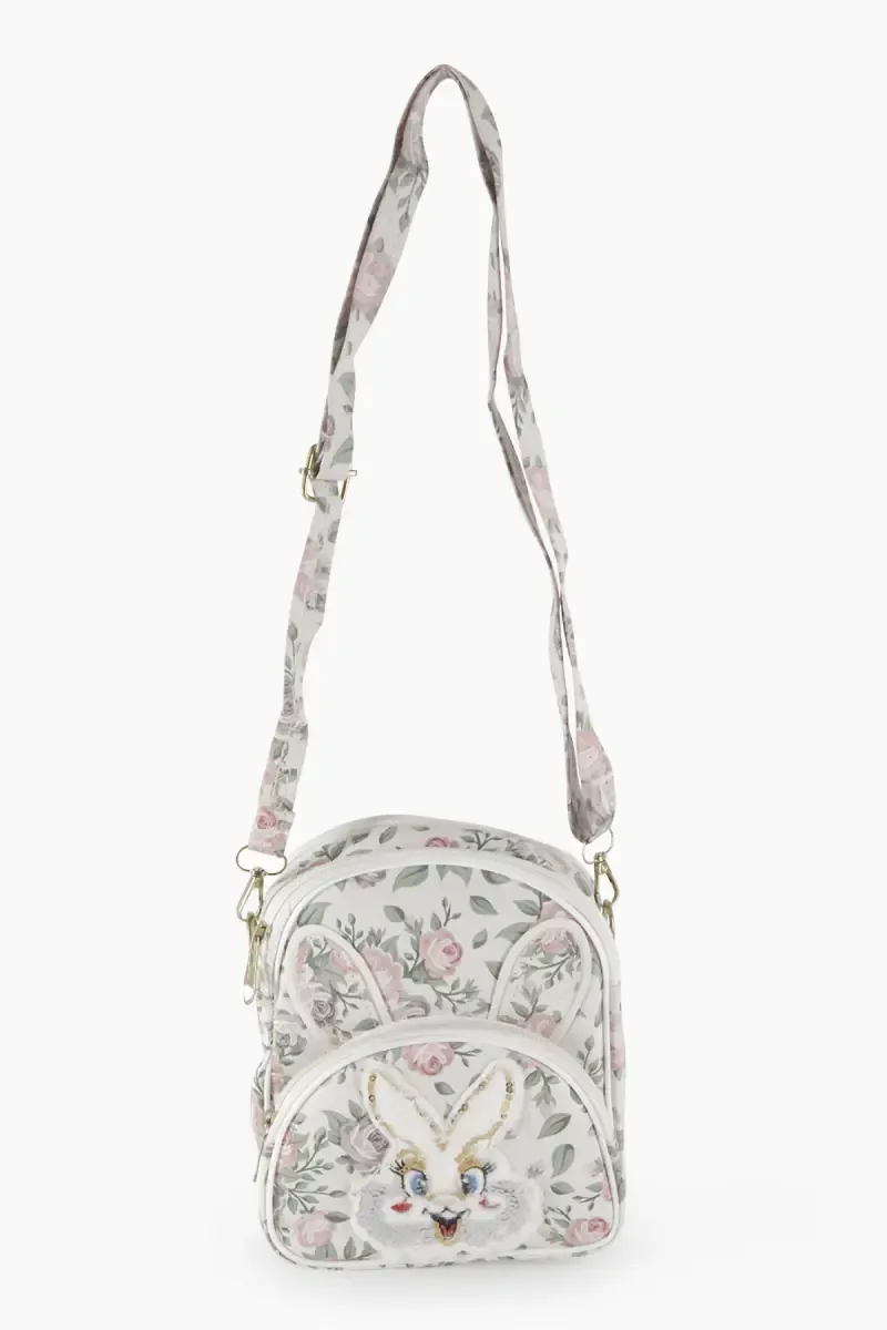 Girl's Floral Pattern Fashion Sling Bag