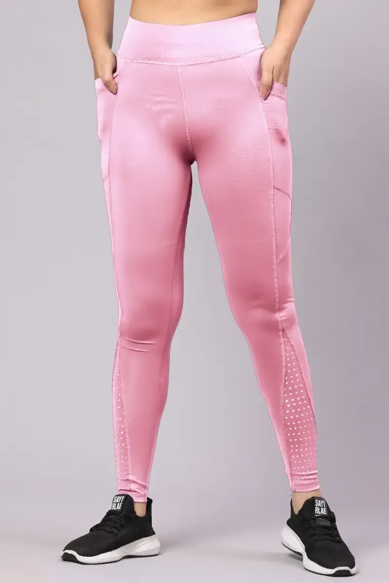 Women's Cotton Lycra Blend Solid Track Pant