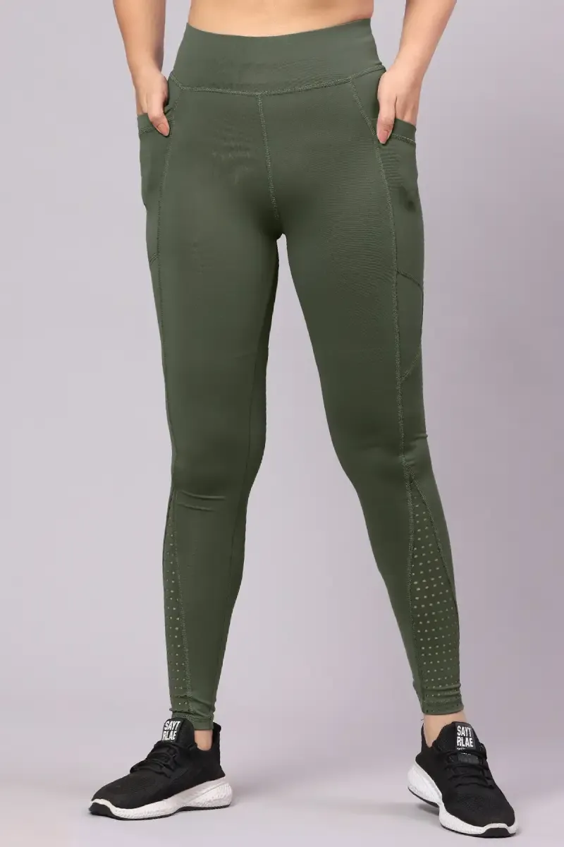 Women's Cotton Lycra Blend Solid Track Pant 014680S/MGRE2