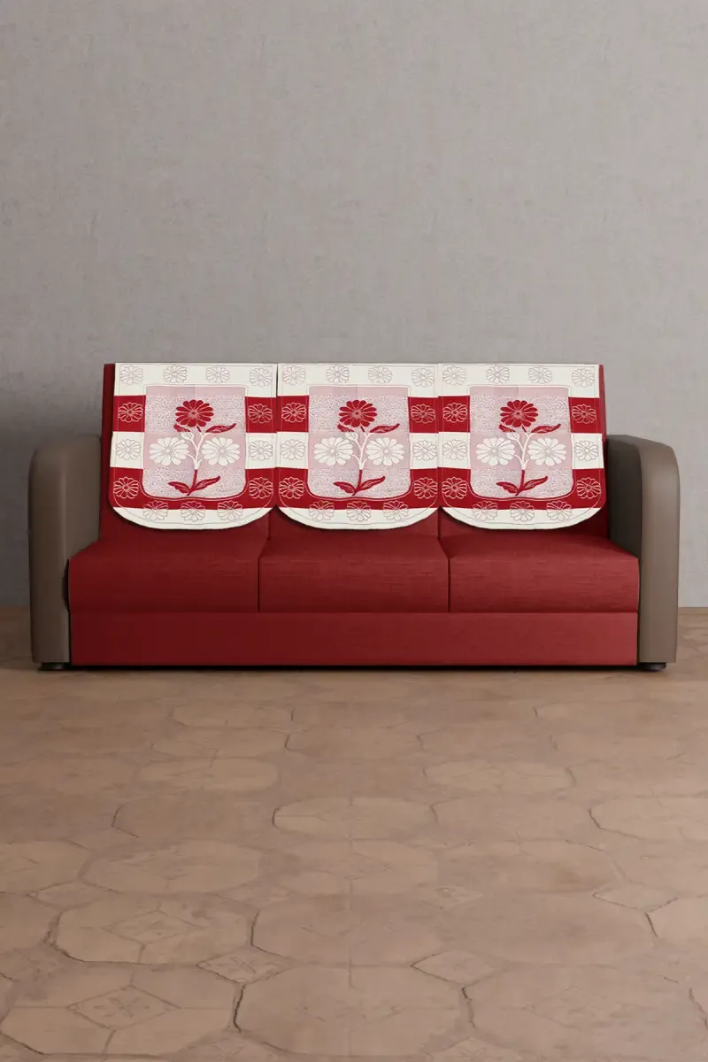 Knitted 5 Seater Sofa Cover Set - 10 Pcs