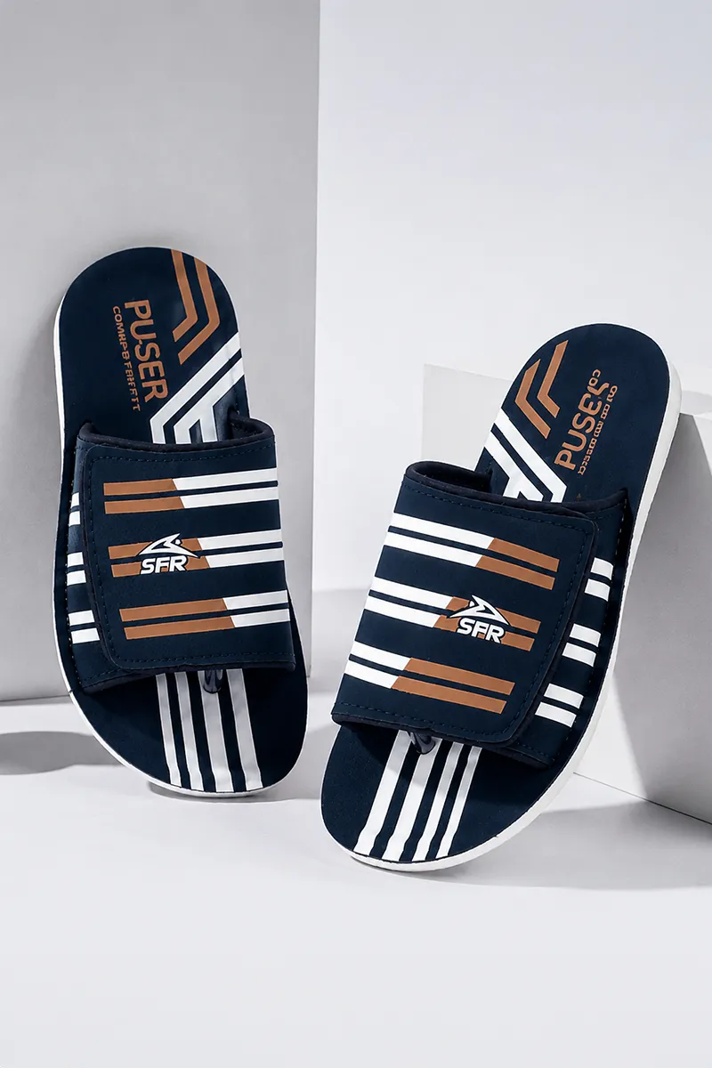 Men's Lycra Adjustable Velcro Type Slides