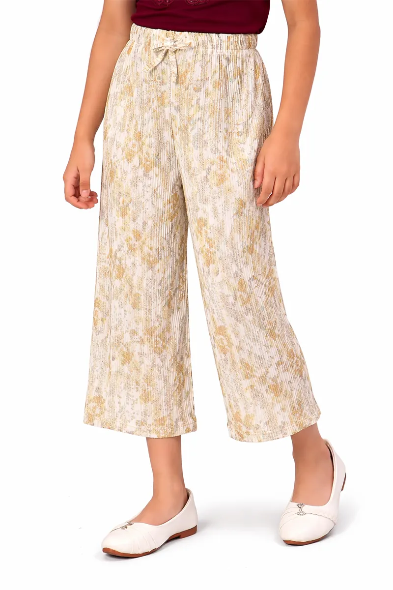 Girl's Nylon Printed Palazzo (2 - 17 Yrs) 014735MUS45YRS