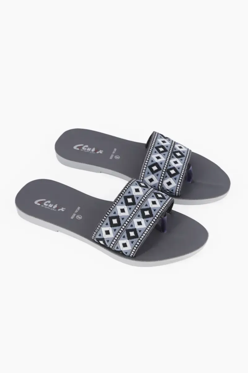 Stylish Slip-On Printed Slides for Women