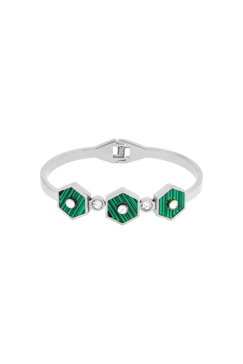 Hexagonal Alloy Bracelet for Women