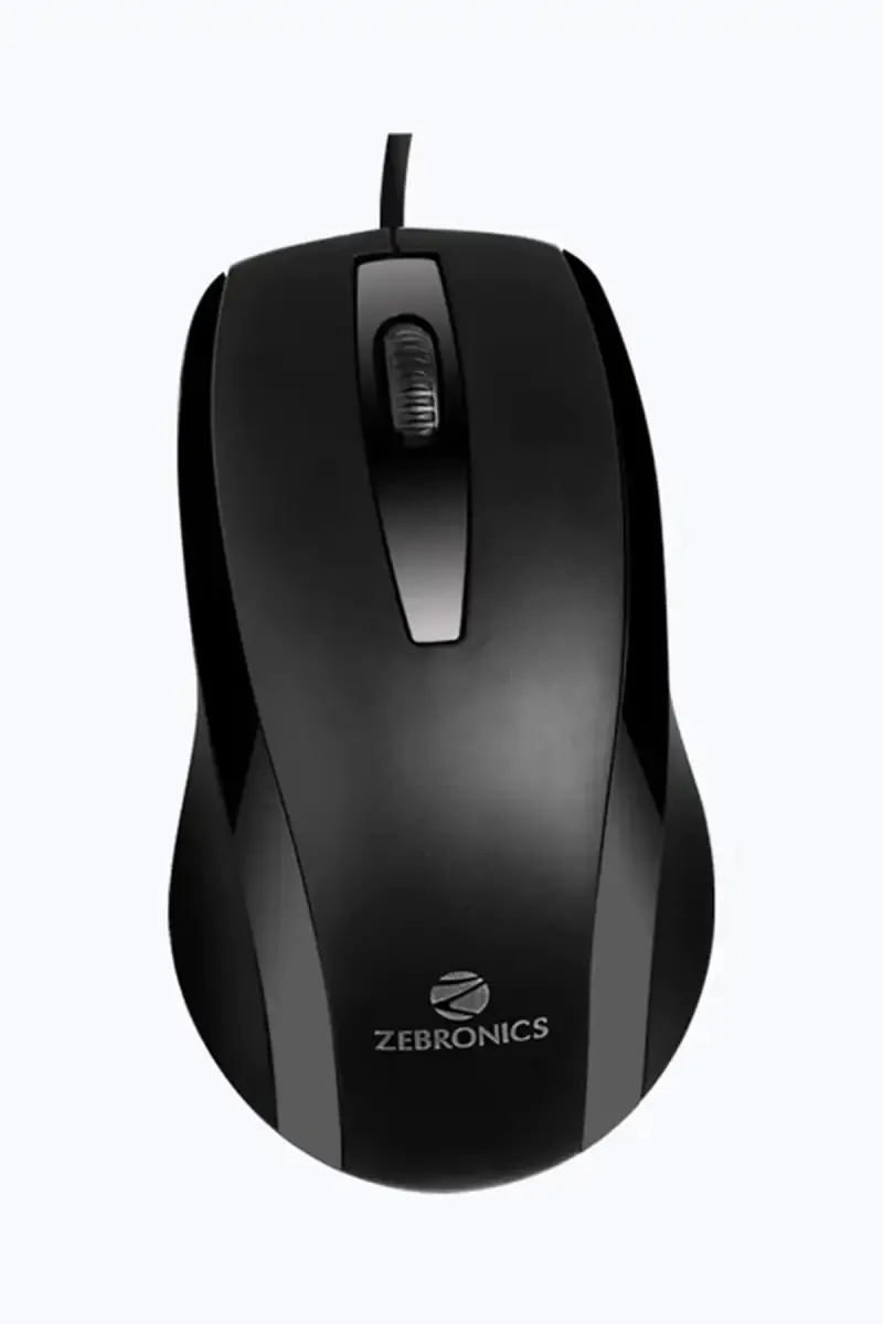 Zebronics Alex Wired Mouse with 1200 DPI, Optical Tracking (Black)