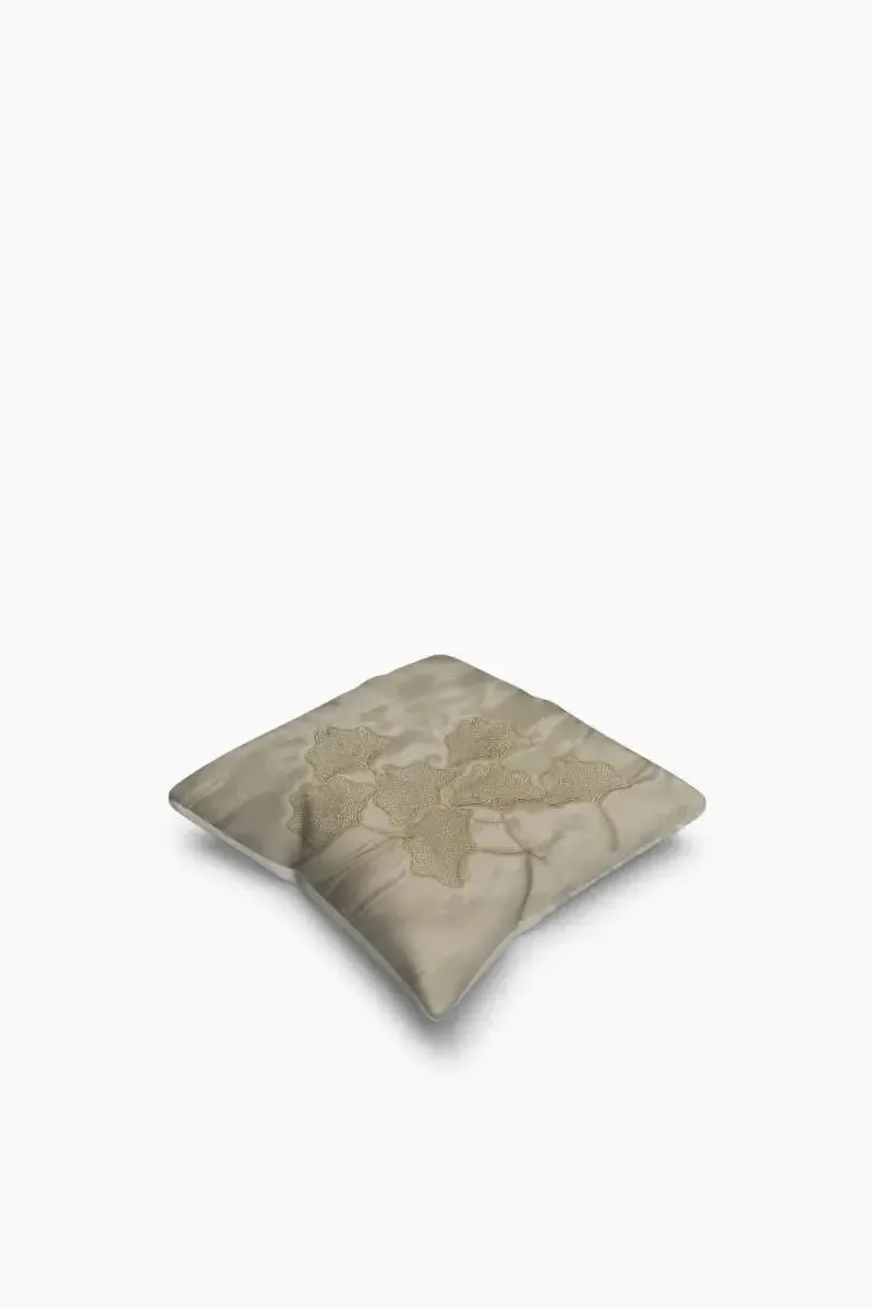 Polyester Floral Printed Cushion Cover - 1 Pc