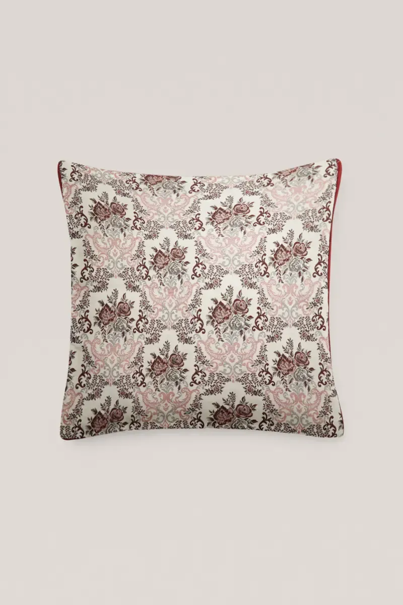 Polyester Embroidery Cushion Cover - 1 Pc