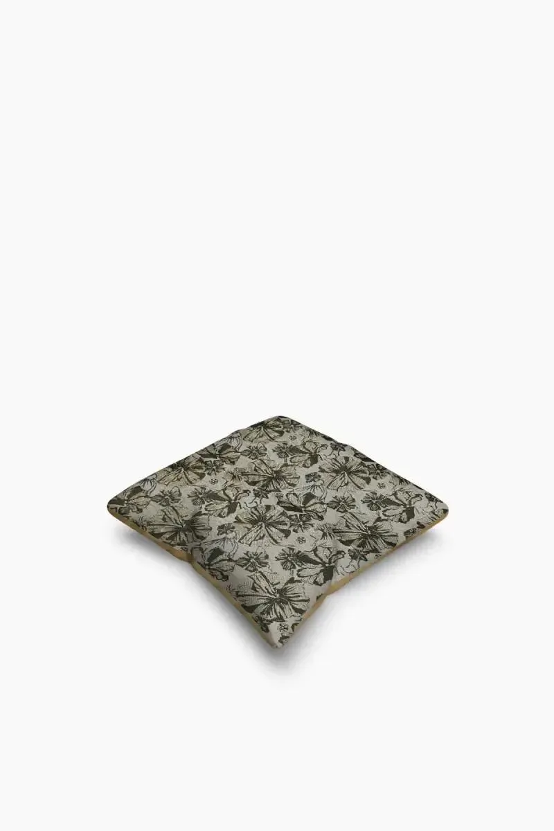 Polyester Embroidery Cushion Cover - 1 Pc