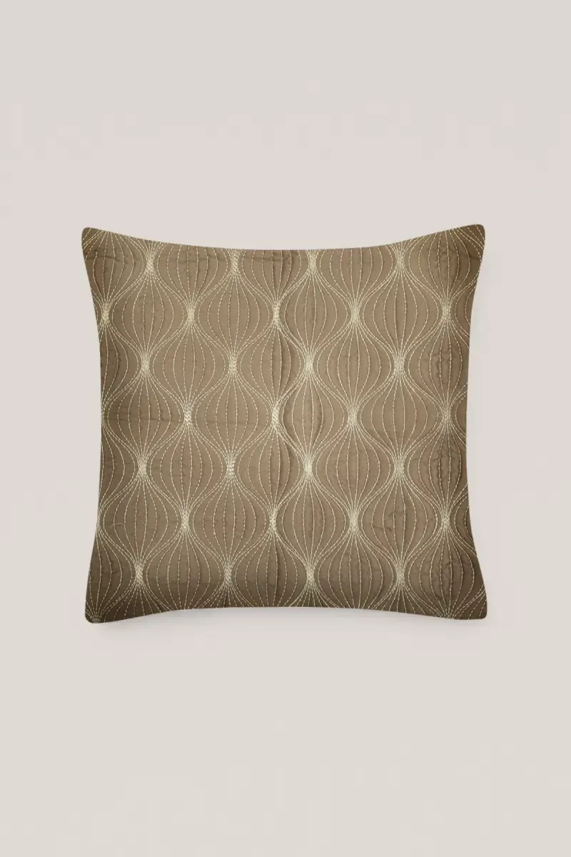 Polyester Embroidery Cushion Cover - 1 Pc