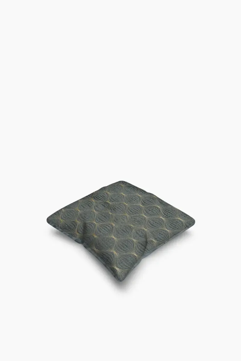 Polyester Embroidery Cushion Cover - 1 Pc