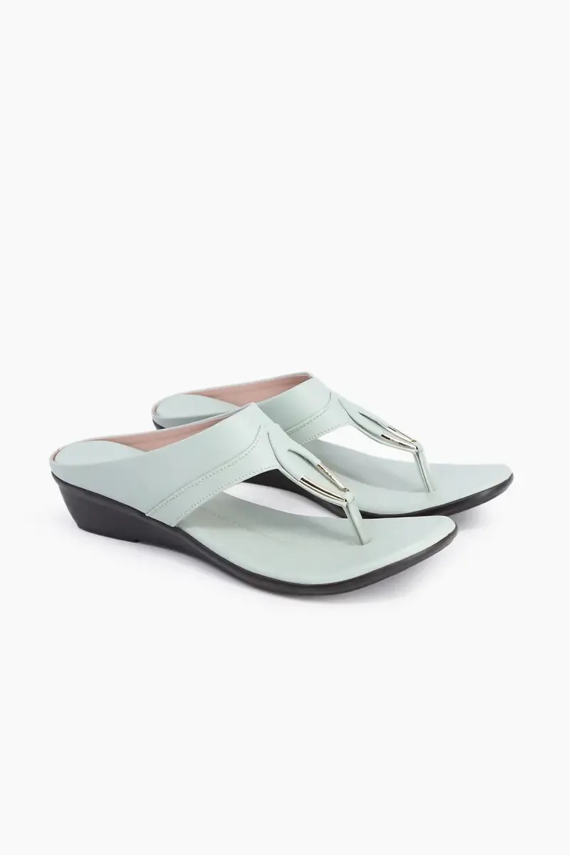 Wedge Heel Slip-On Slippers for Women