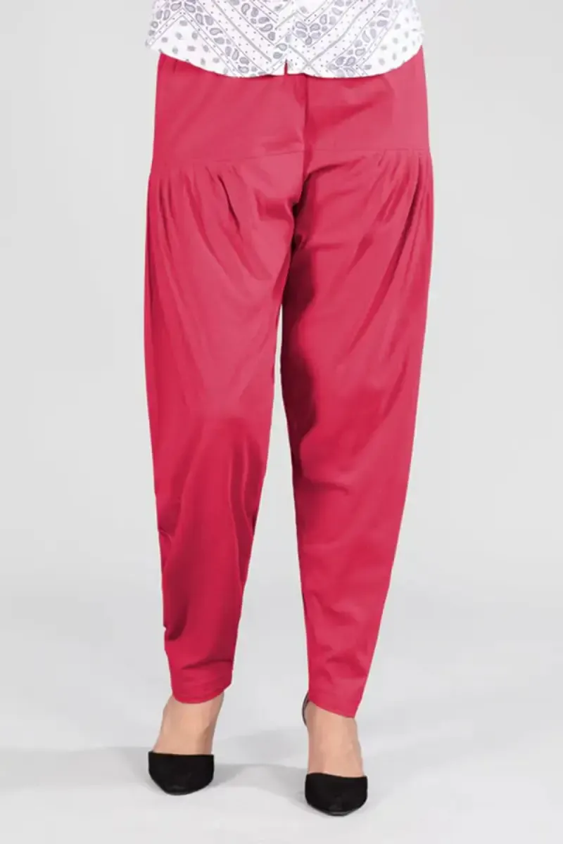 Cotton Solid Patiala Pant for Women