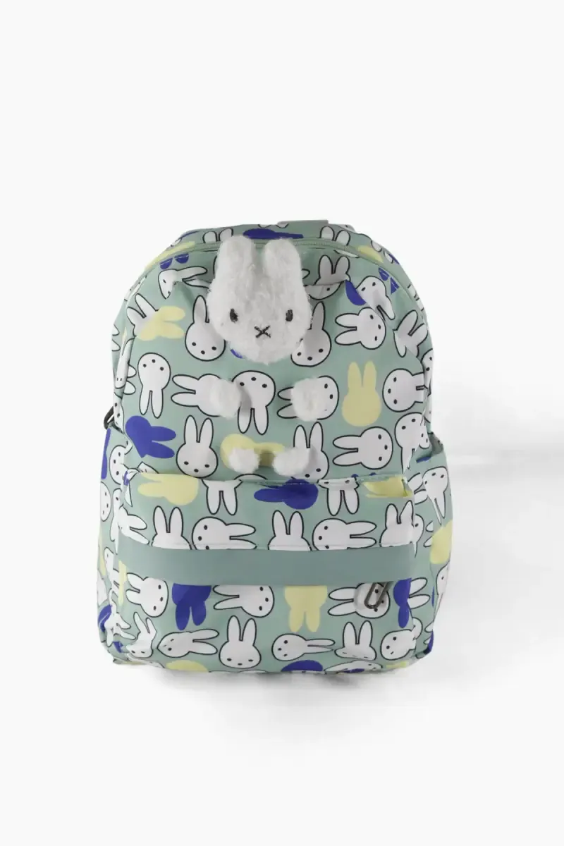 Rabbit Printed Casual Backpack for Girls