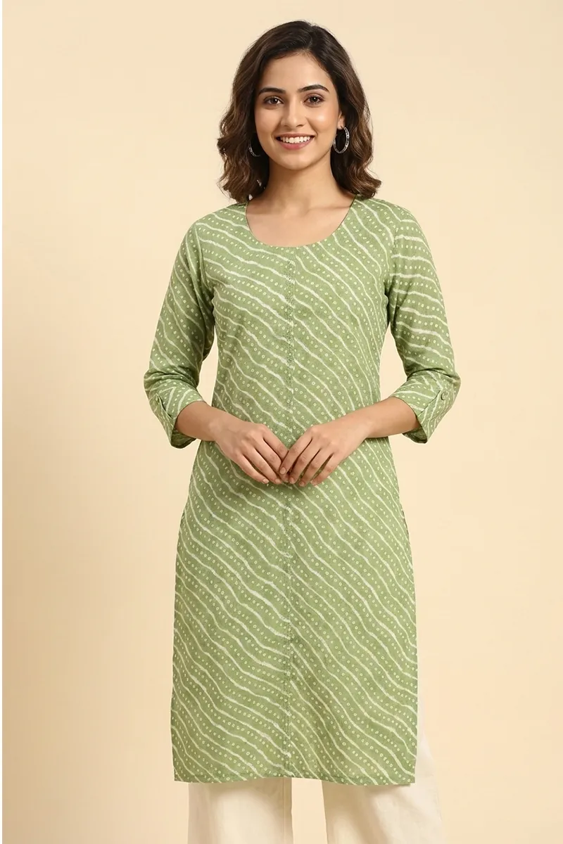 Cotton Printed Kurti For Women  015142XLOLI
