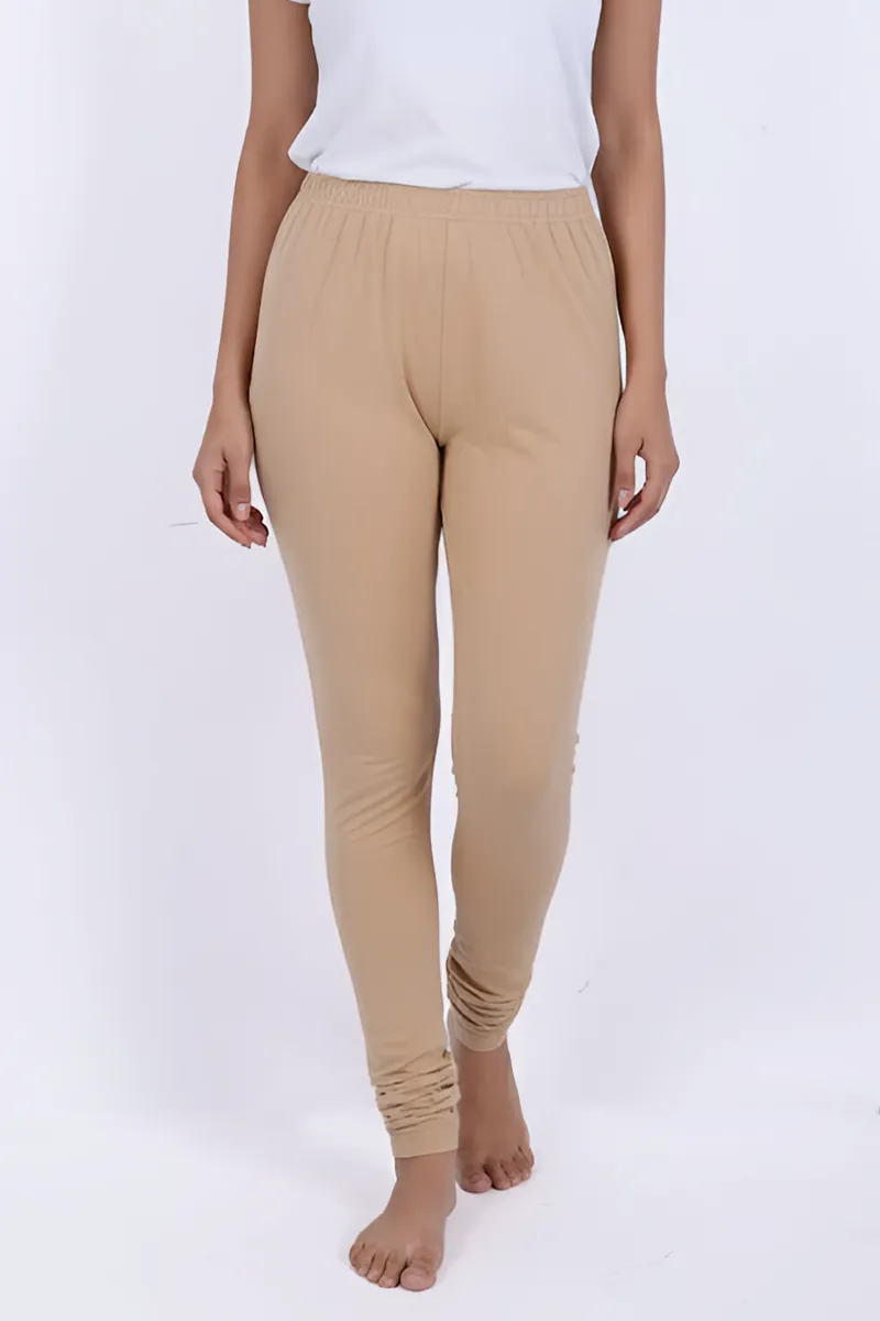 Viscose Spandex Solid Leggings for Women 015169LBEI