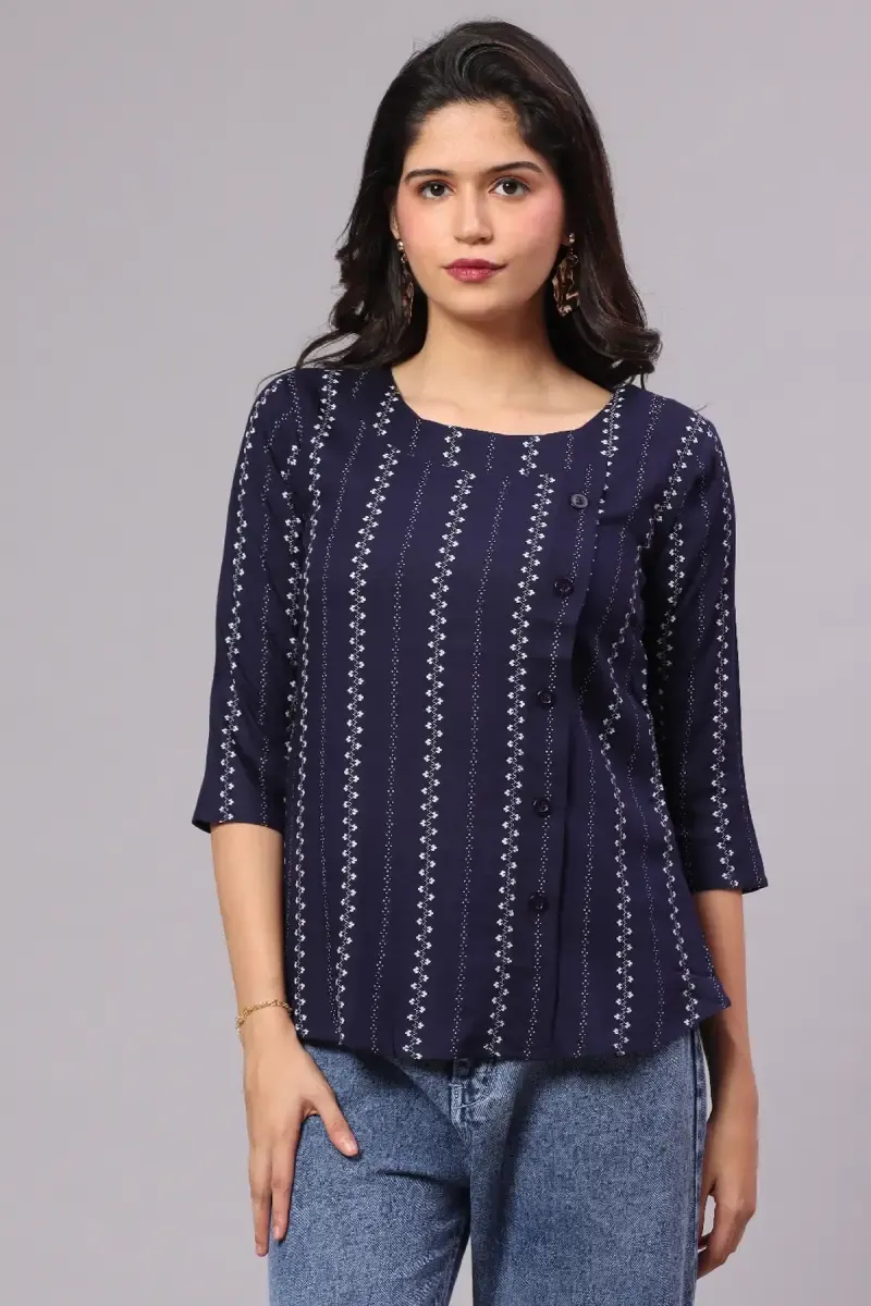 Rayon Printed Top for Women