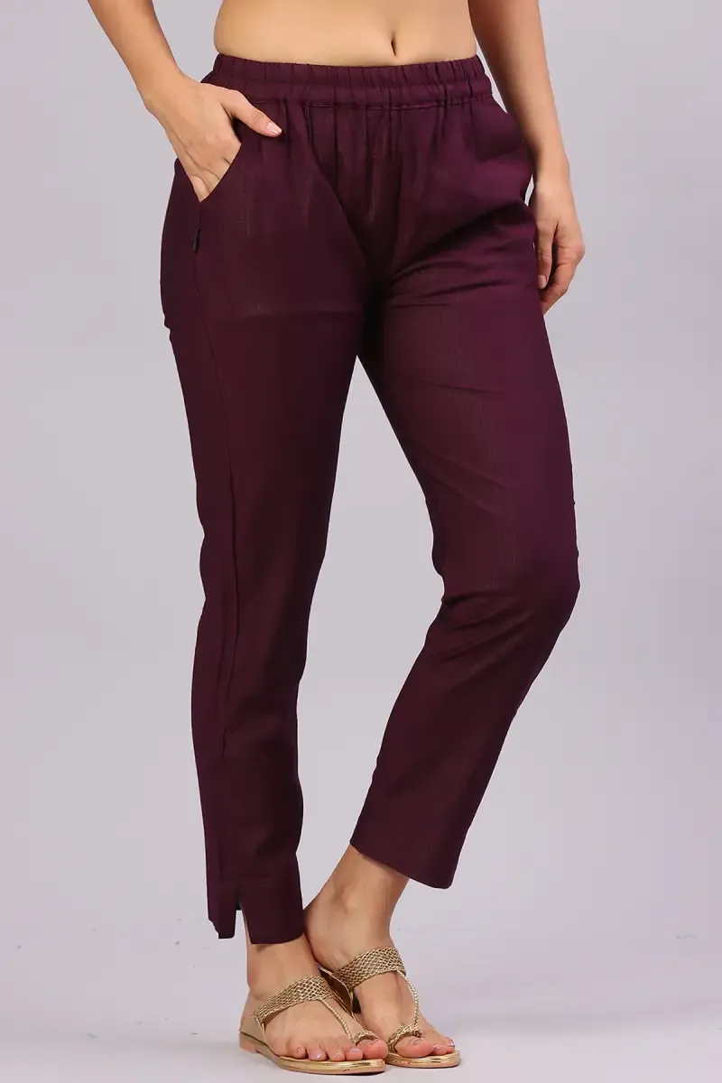 Polyester Solid Kurti Pant for Women 0151783XLWIN