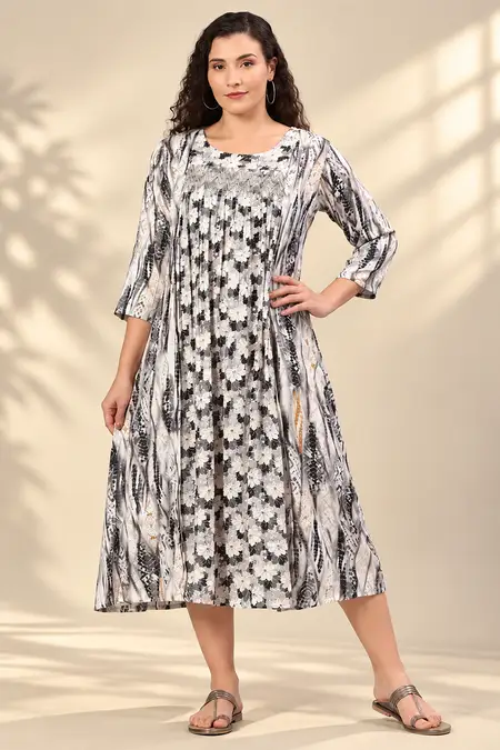Cotton Printed Maternity Feeding Kurti for Women - Plus Size