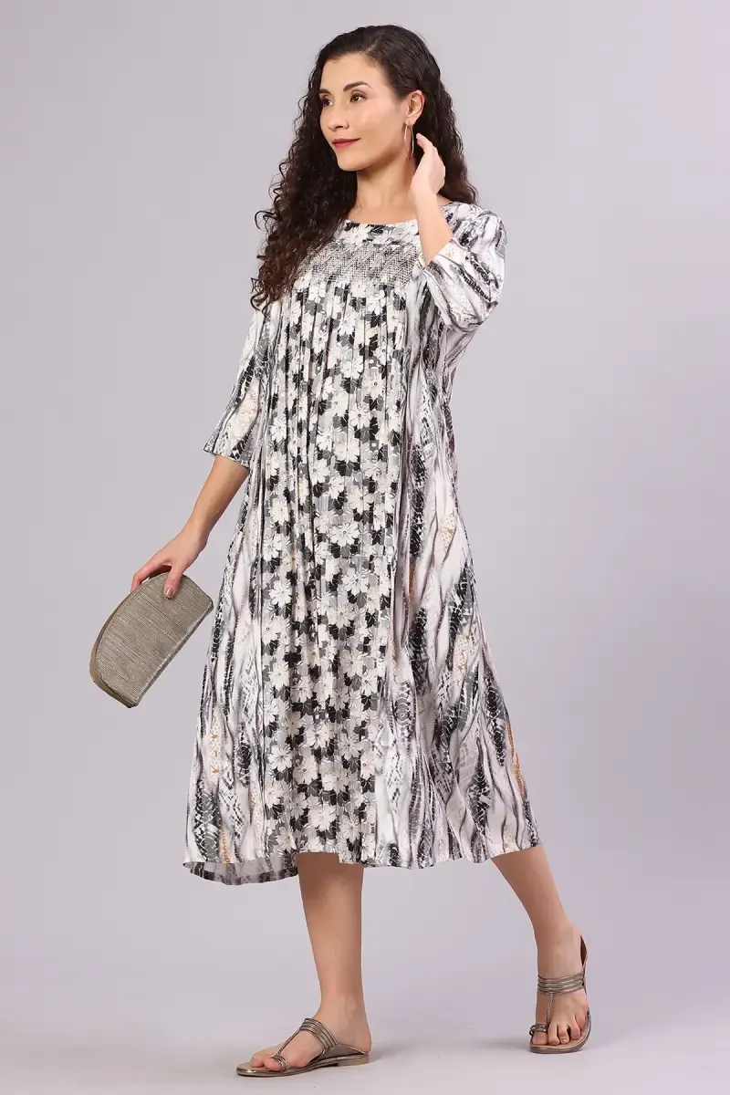 Cotton Printed Maternity Feeding Kurti for Women 015252XXLGRE
