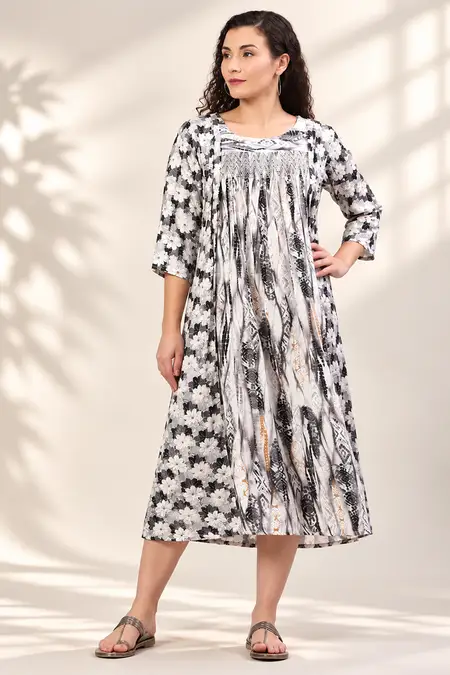 Cotton Printed Maternity Feeding Kurti for Women - Plus Size