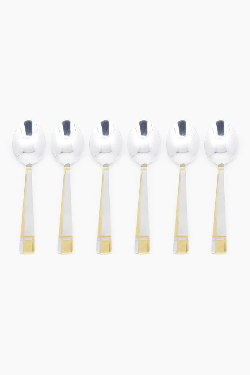 Prabha Stainless Steel Maze Tea Spoon Set - 14cm