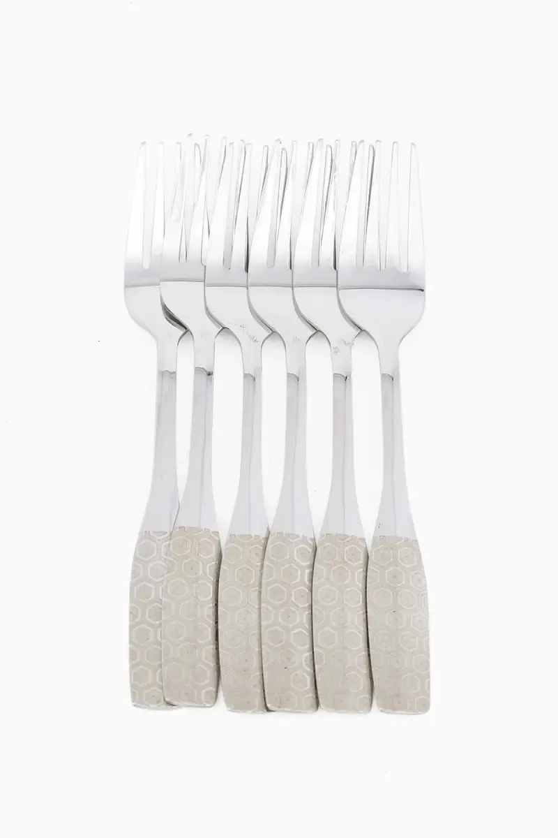 Prabha Stainless Steel Feather Baby Fork Set - 17cm