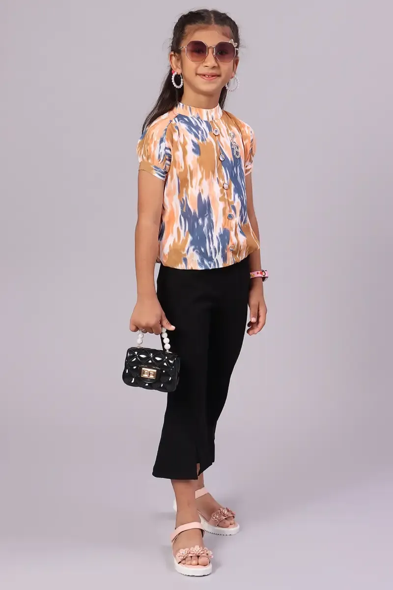 Girl's Georgette Tie & Dye Tops (4 - 17 Yrs) 0153171011YRSBRO