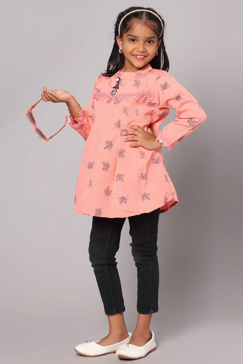 Girl's Polyester Printed Top (4 - 17 Yrs)