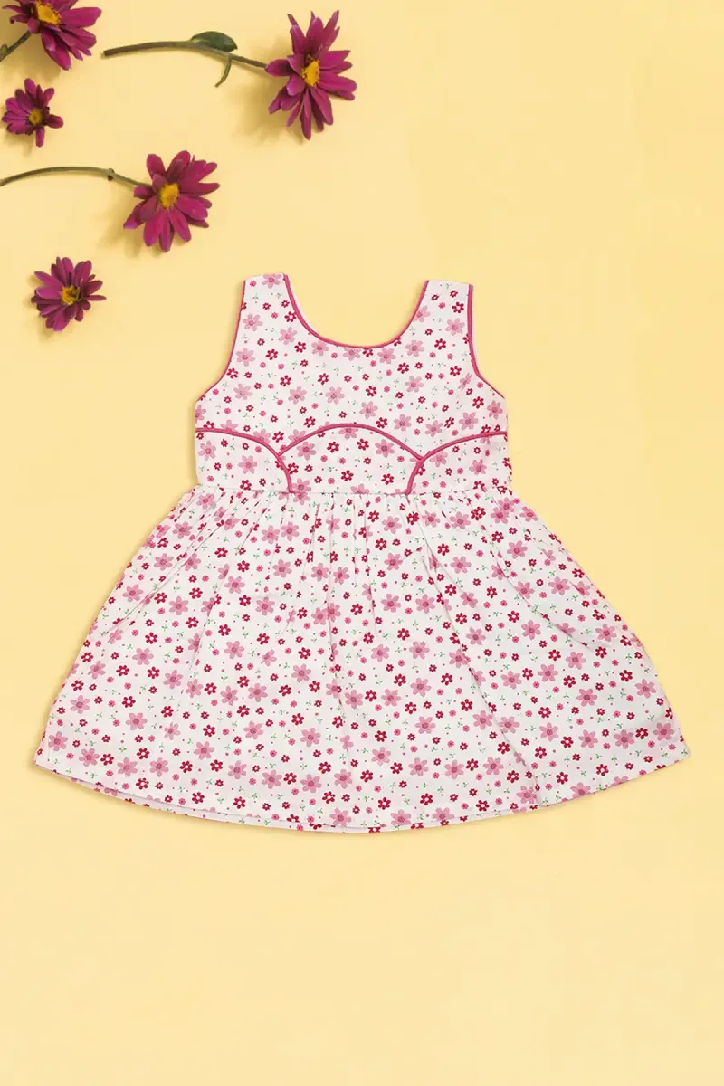 Floral Printed Dress for Baby Girl