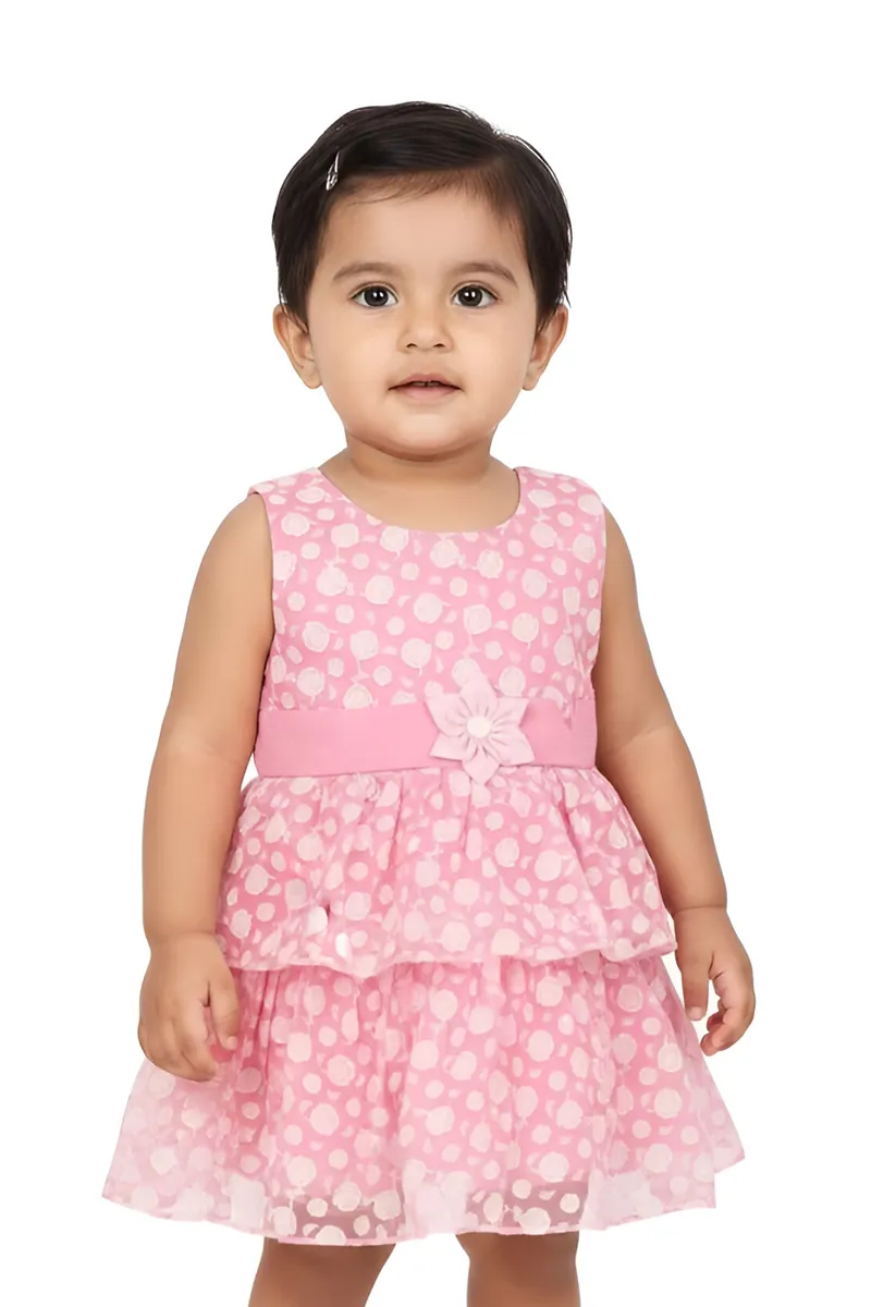 Baby Girl's Floral Printed Frock 015343PIN612