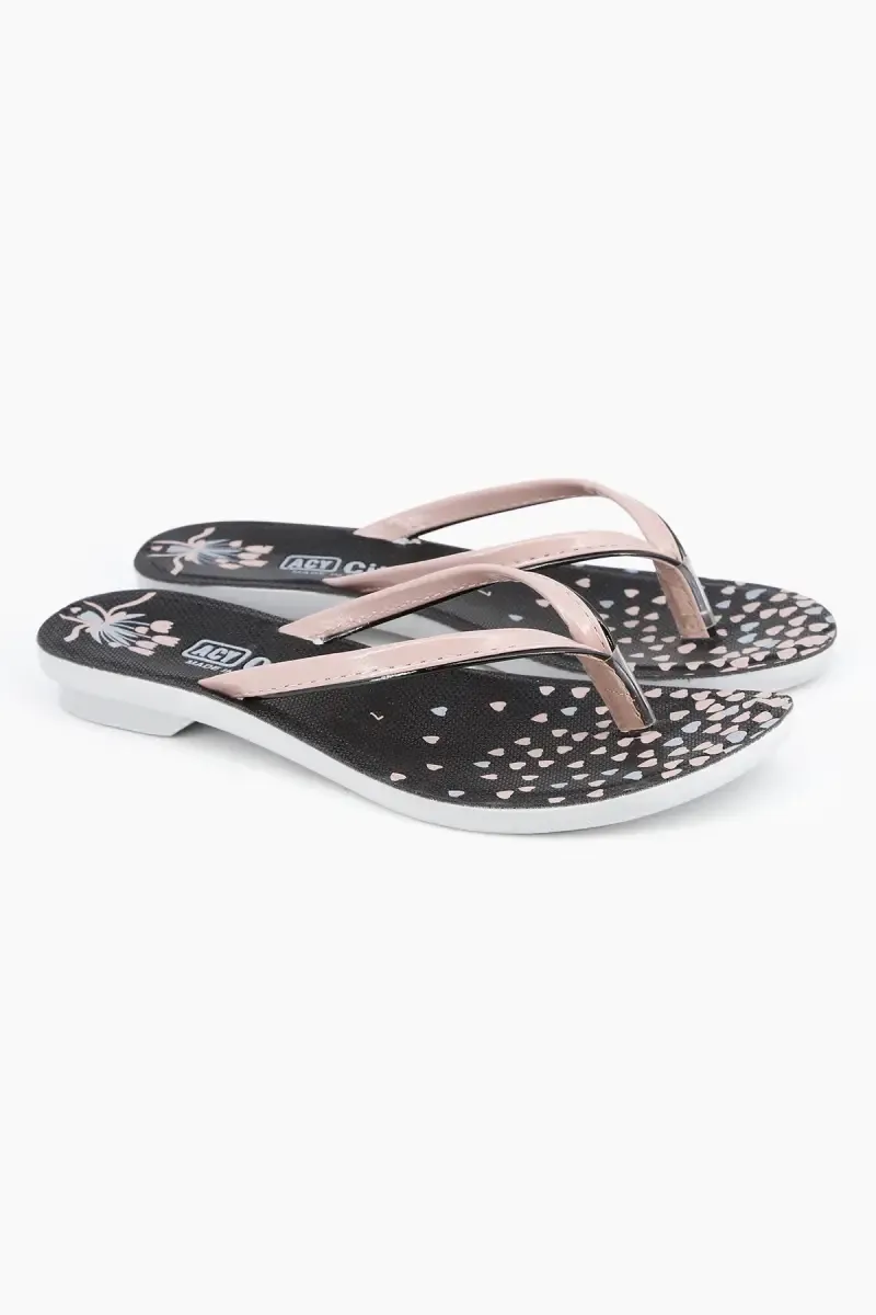 Women's Hearts Printed Casual Flip Flops