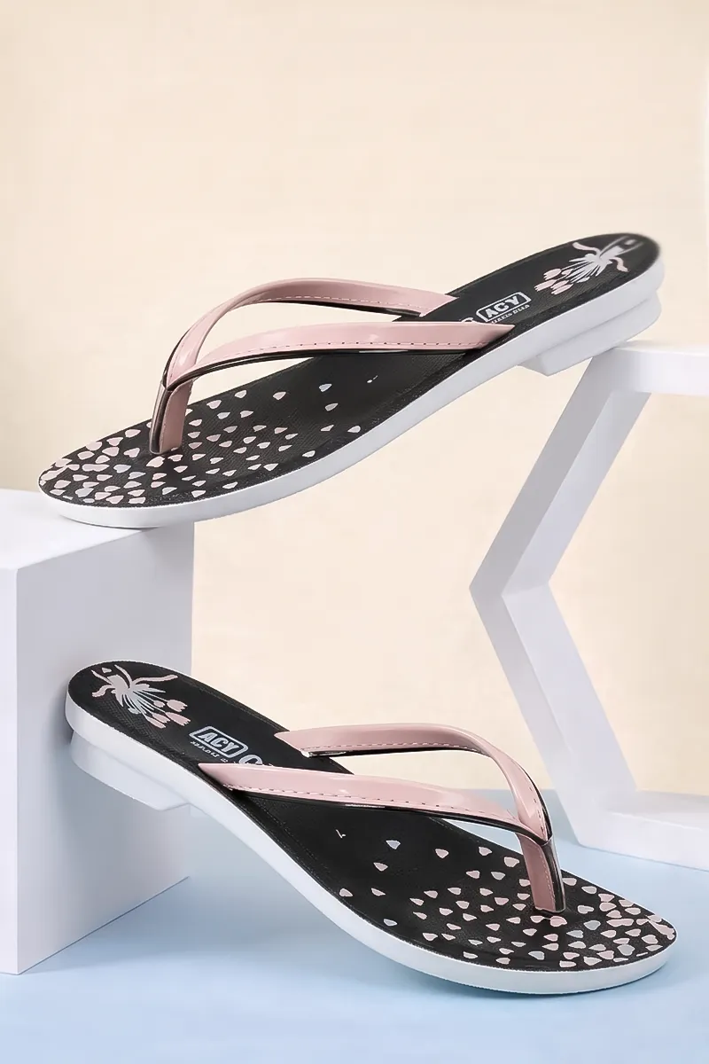 Women's Hearts Printed Casual Flip Flops