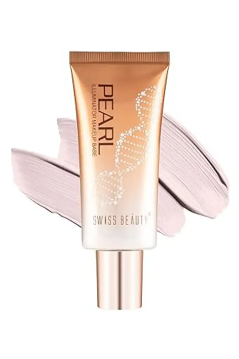Swiss Beauty Pearl Illuminator Makeup Base Foundation - 35g (Silver Pink) 