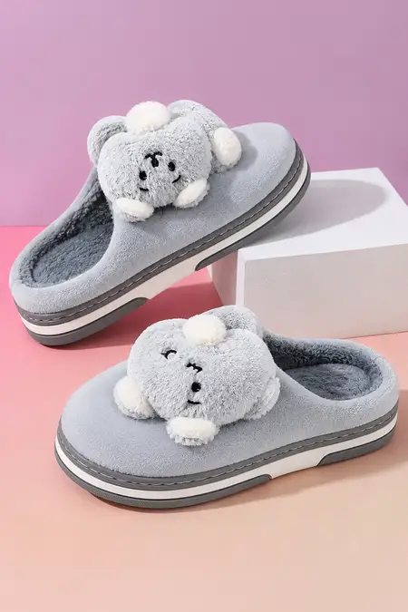 Slip-On Winter Bedroom Slippers for kids
