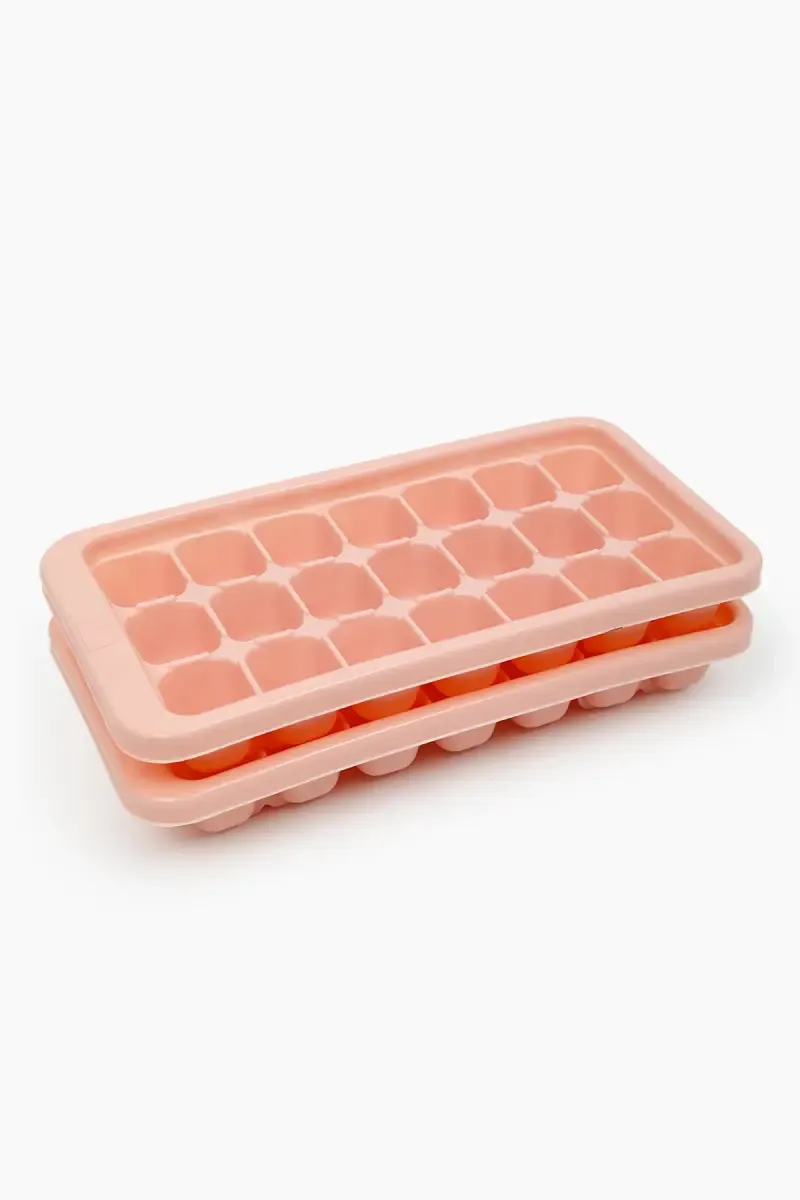 Liza Plastic Cool Magic Ice Tray, Set of 2 - 21 Cubes