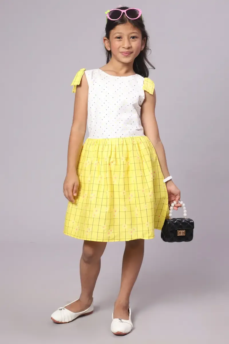  Girl's Cotton Blend Printed Frocks (2-12 Yrs)