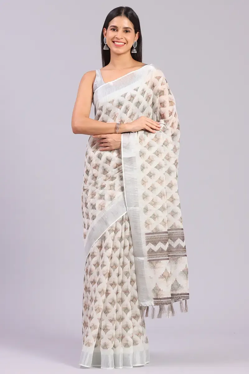 Chiffon Printed Saree for Women