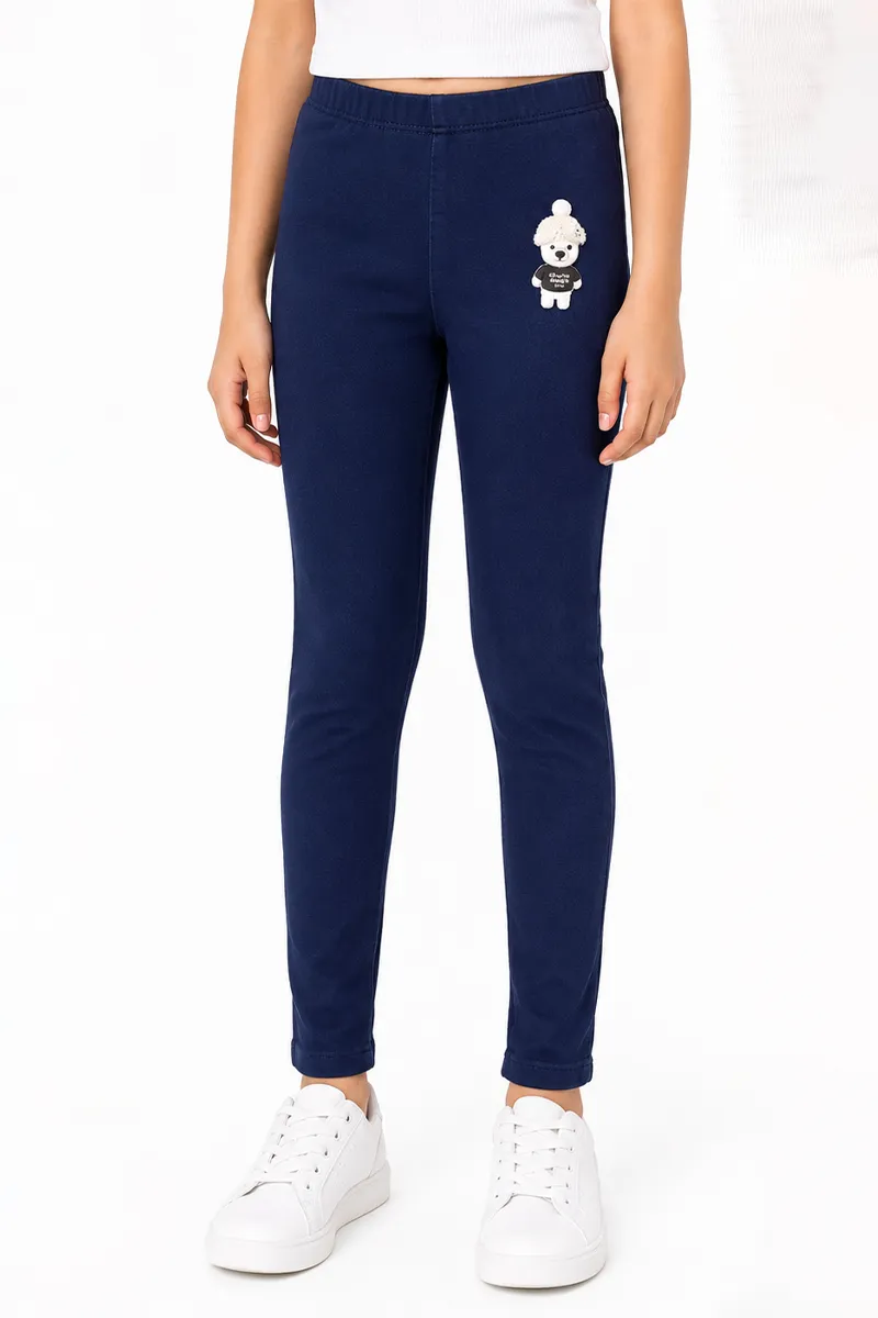 Girl's Denim Solid Jeggings (1 - 14 Yrs)