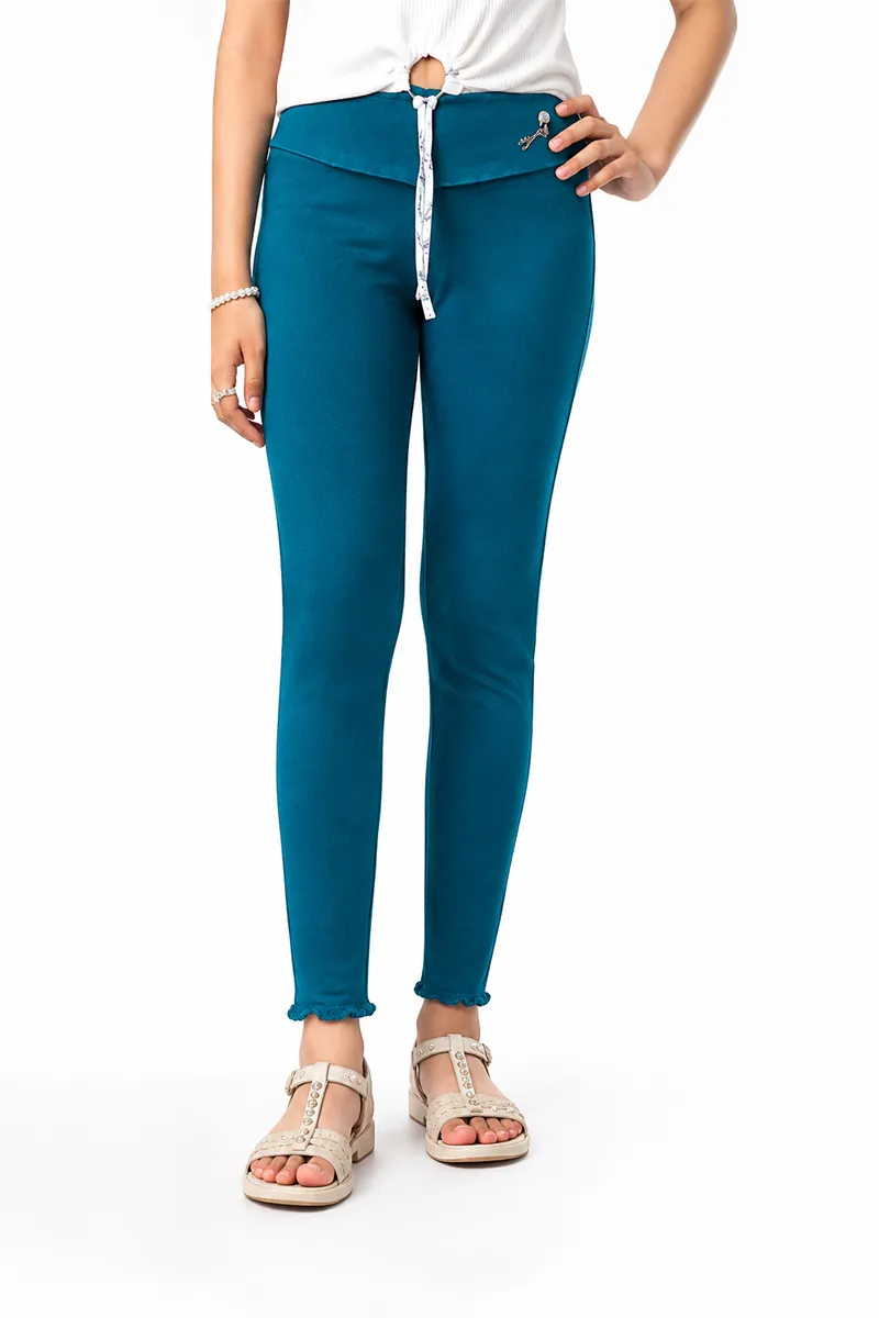 Girl's Denim Solid Jeggings (1 - 16 Yrs)