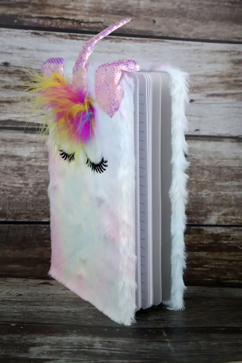 Fur-Covered Ruled Diary for Kids - ( Color May Vary )