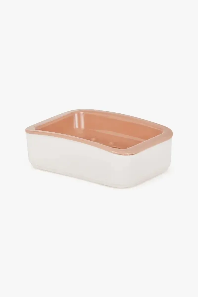 Liza Plastic Soap Case - 13cm 015892PEA&OFFWHIPLA 015892PEAOFFWHIPLA