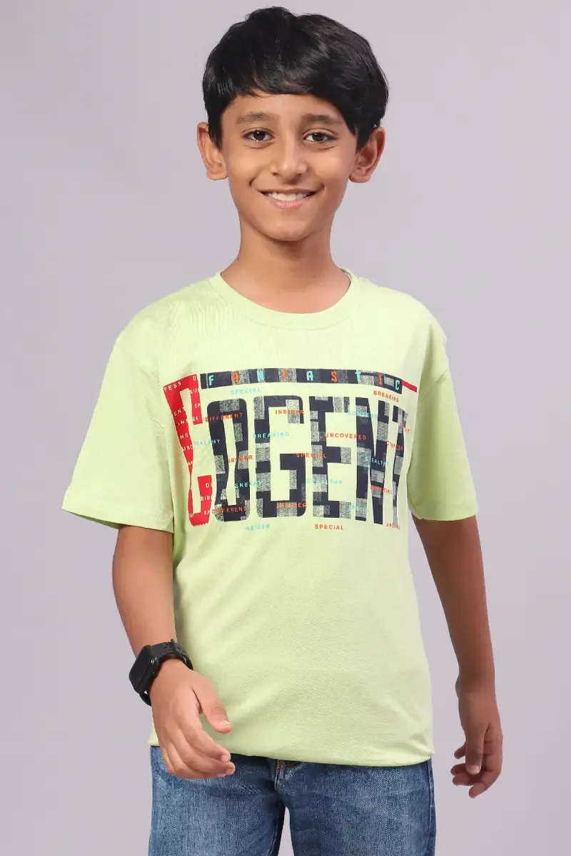 Boy's Printed Cotton T-shirt