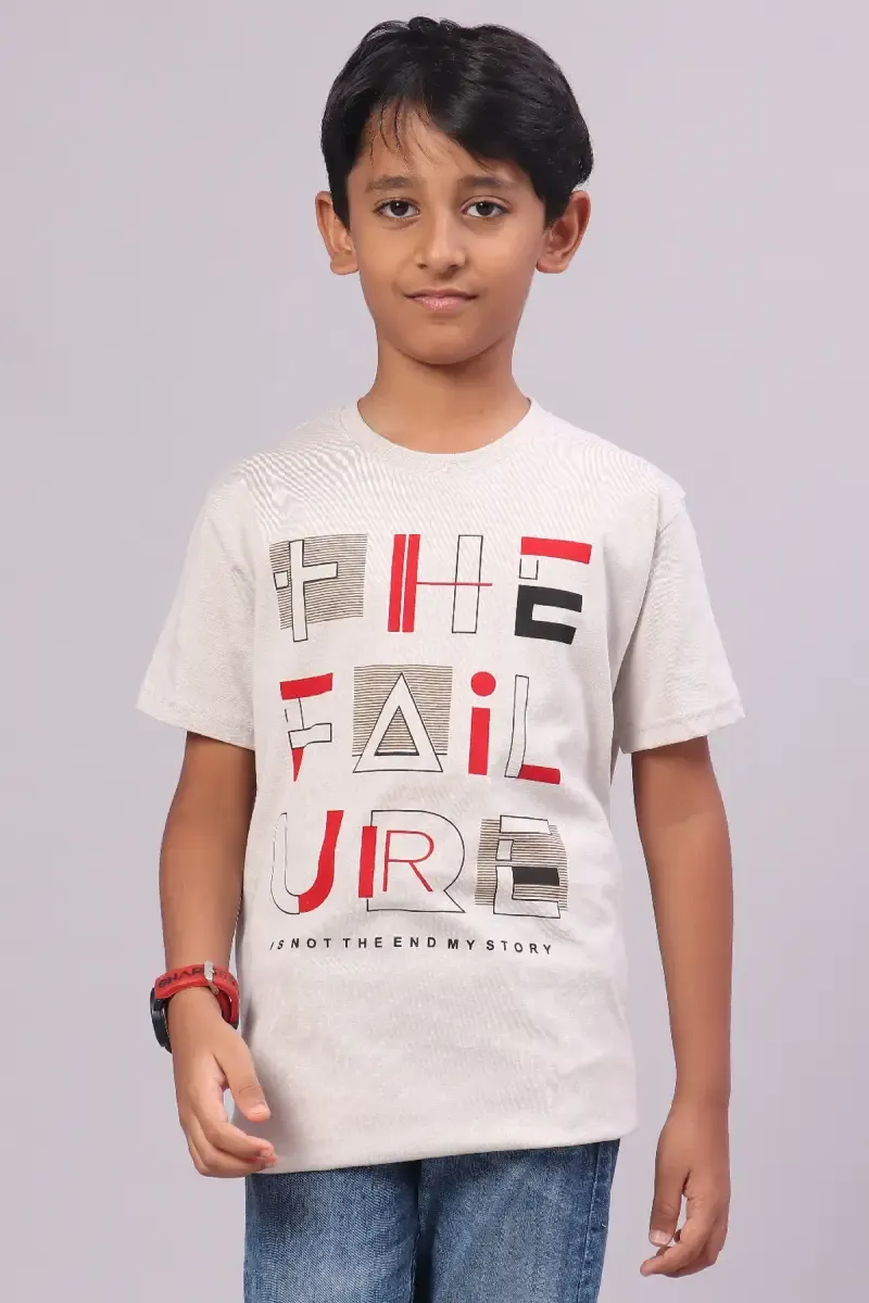 Boy's Printed Cotton T-Shirt
