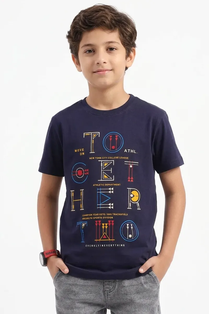 Printed Cotton T-shirt for Boy