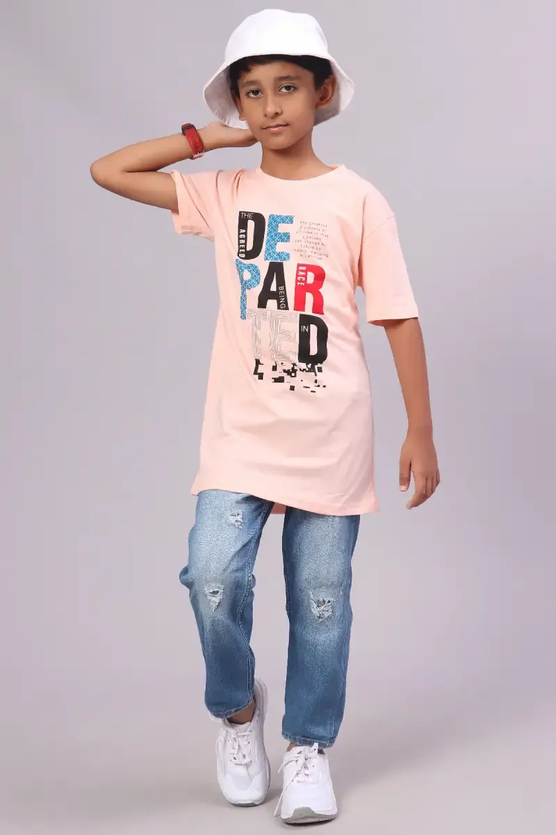 Typographic Print T-shirt for Boy